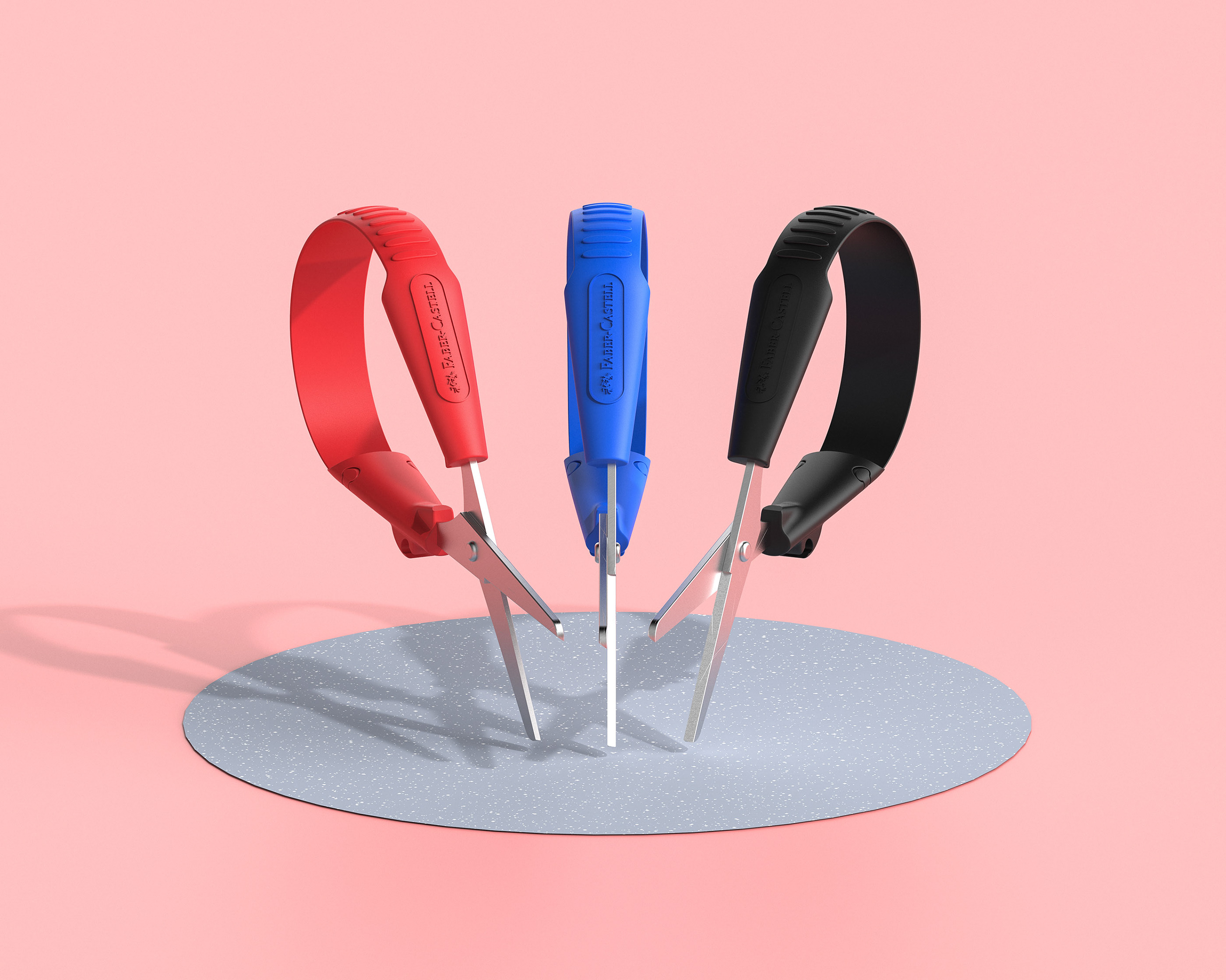 Faber-Castell，Children's scissors，Plastic，