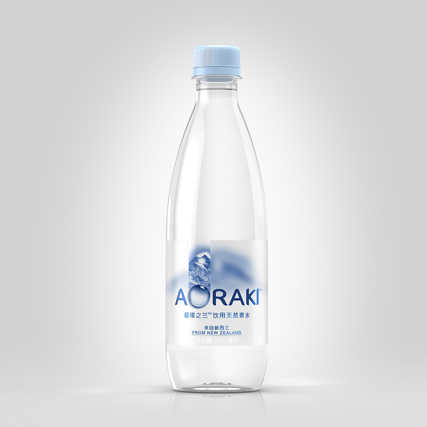 Aoraki Water，packing design，3D modeling，
