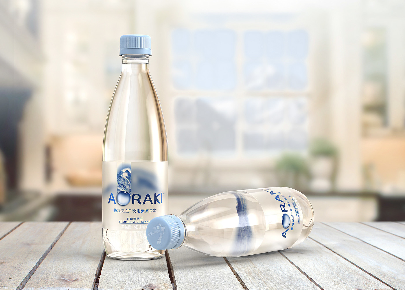 Aoraki Water，packing design，3D modeling，