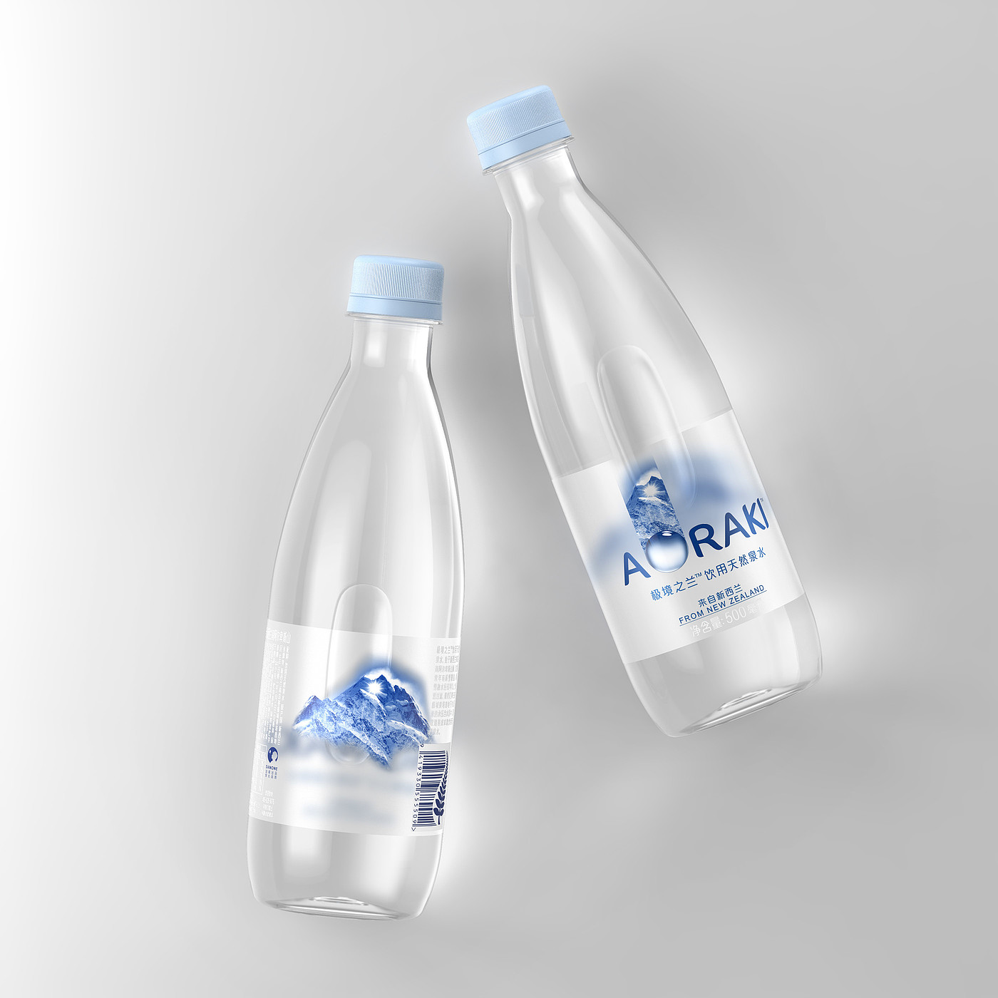 Aoraki Water，packing design，3D modeling，