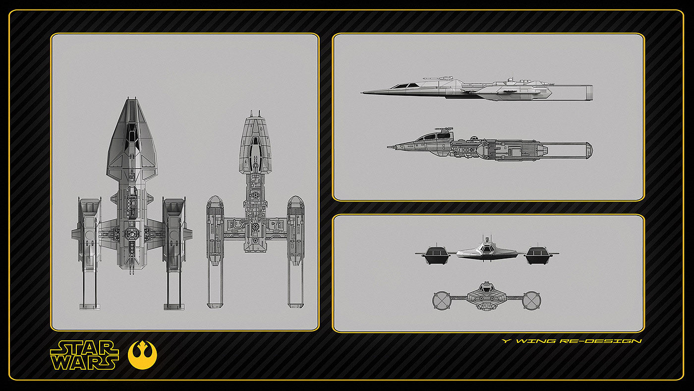 Star Wars，星际大战，Y-wing，Encho Enchev，