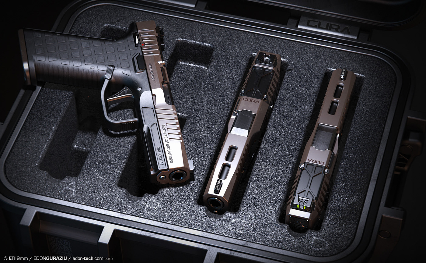 firearms，arms，Edon Guraziu，Render，Transport box，ETI 9mm CRATE，