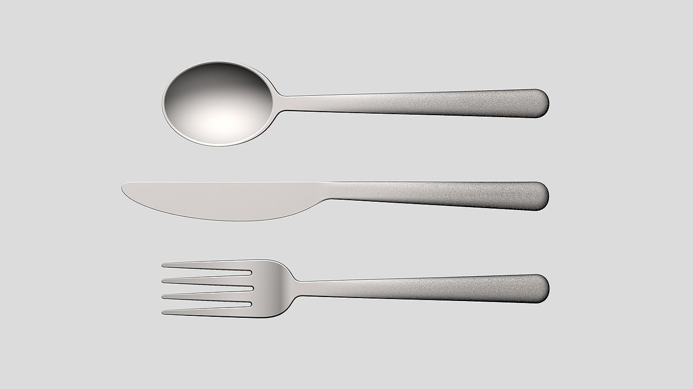 Gradient Flatware，餐具，cmf，