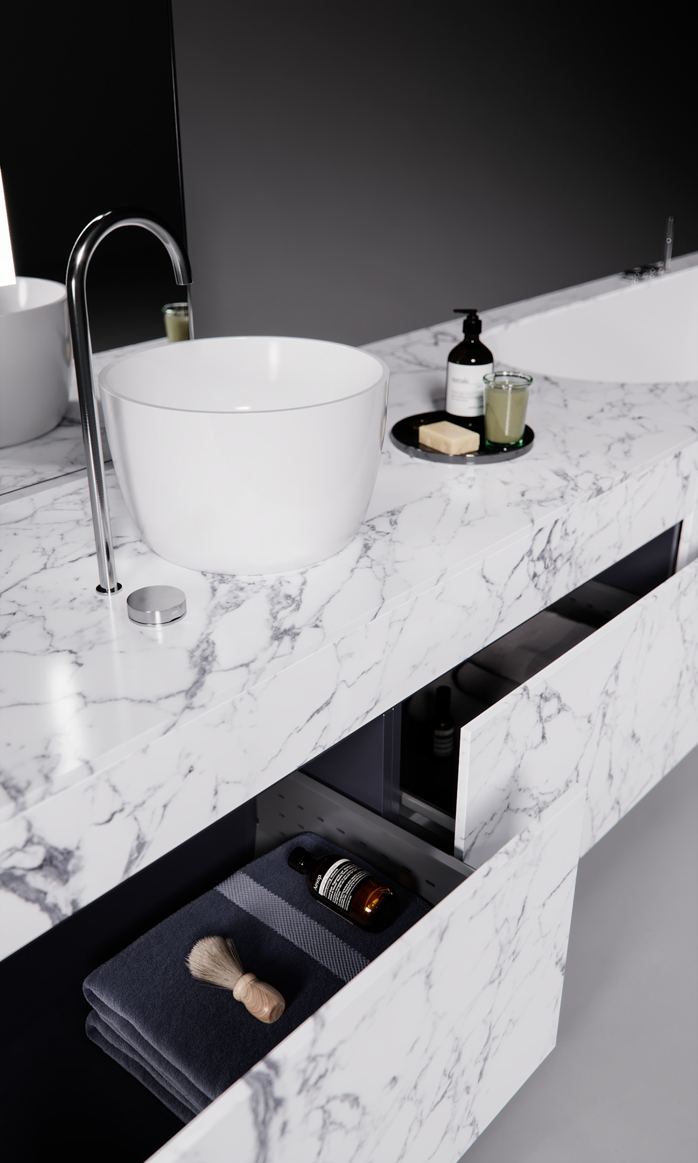 bathtub，Wash basin，bathroom，Marble，furniture，