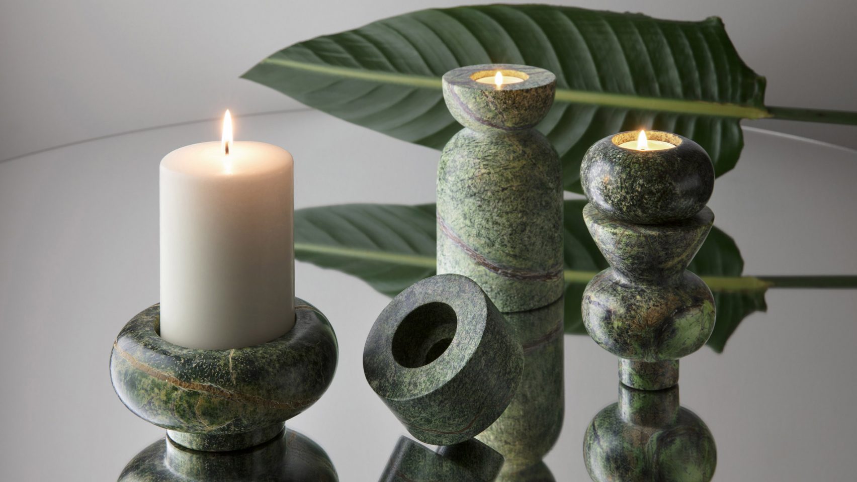 Marble，tableware，rock，Candlestick，