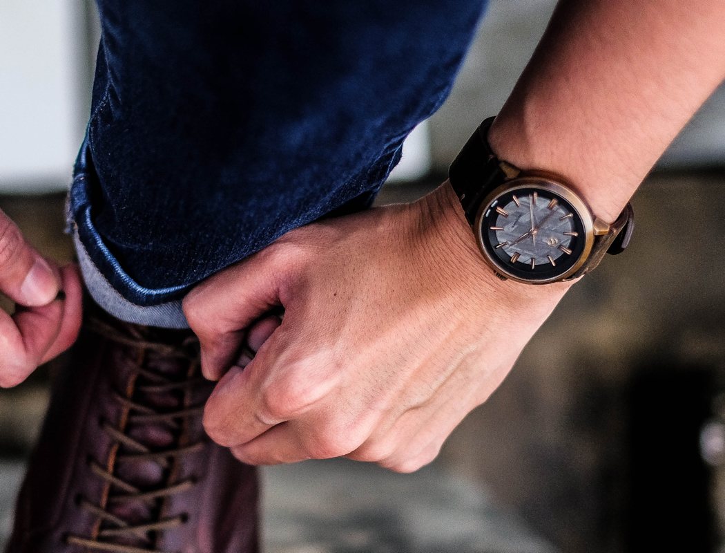 Space stone，Mechanical watch，Wrist watch，Green，