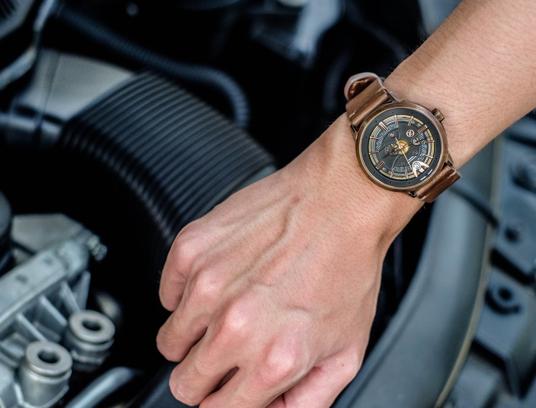 Space stone，Mechanical watch，Wrist watch，Green，