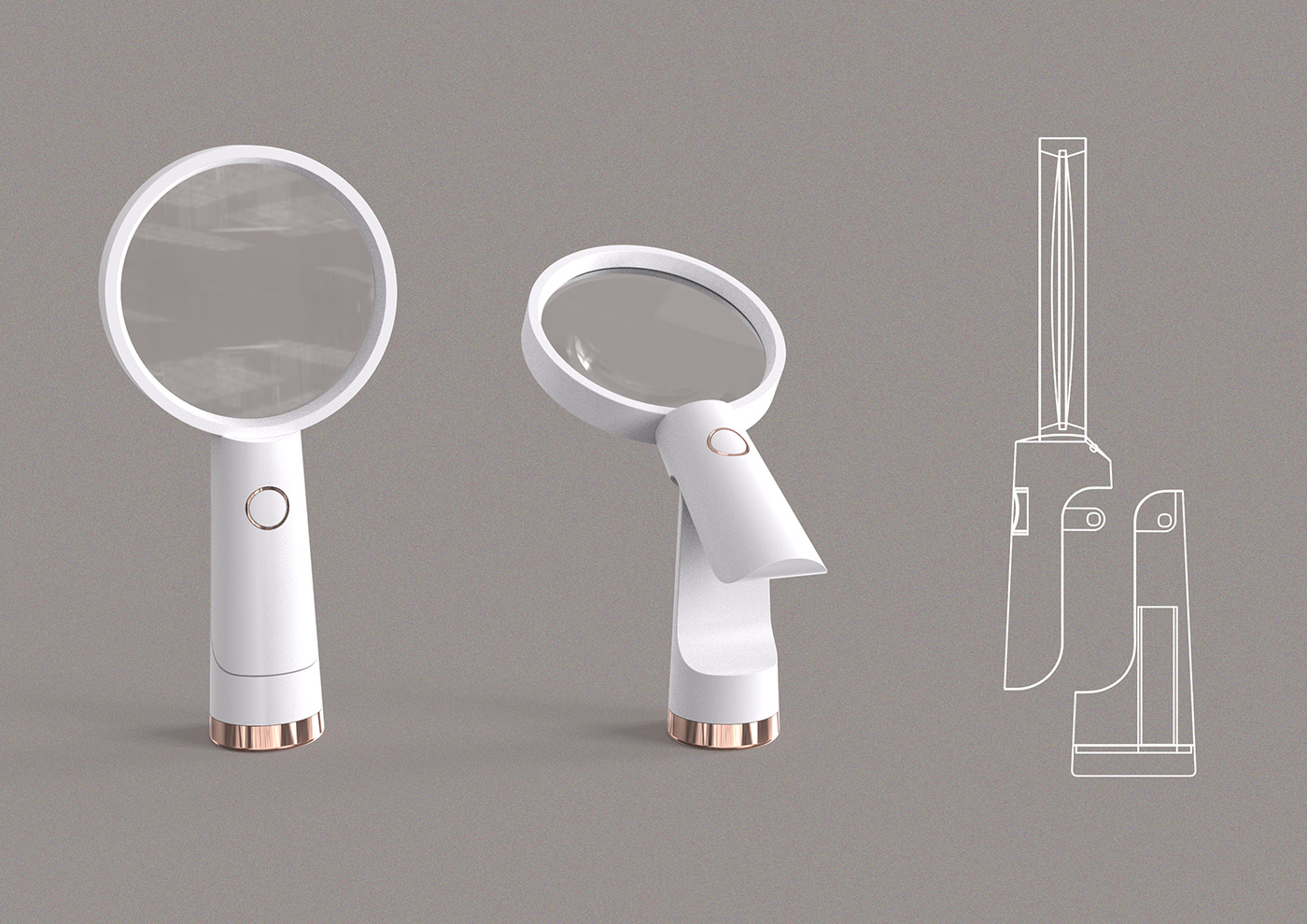 Zoom vision，magnifier，Office Supplies，industrial design，