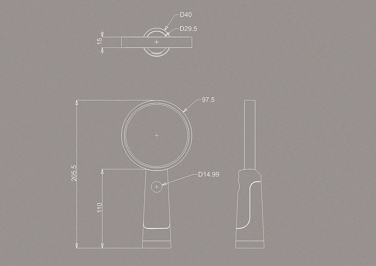 Zoom vision，magnifier，Office Supplies，industrial design，