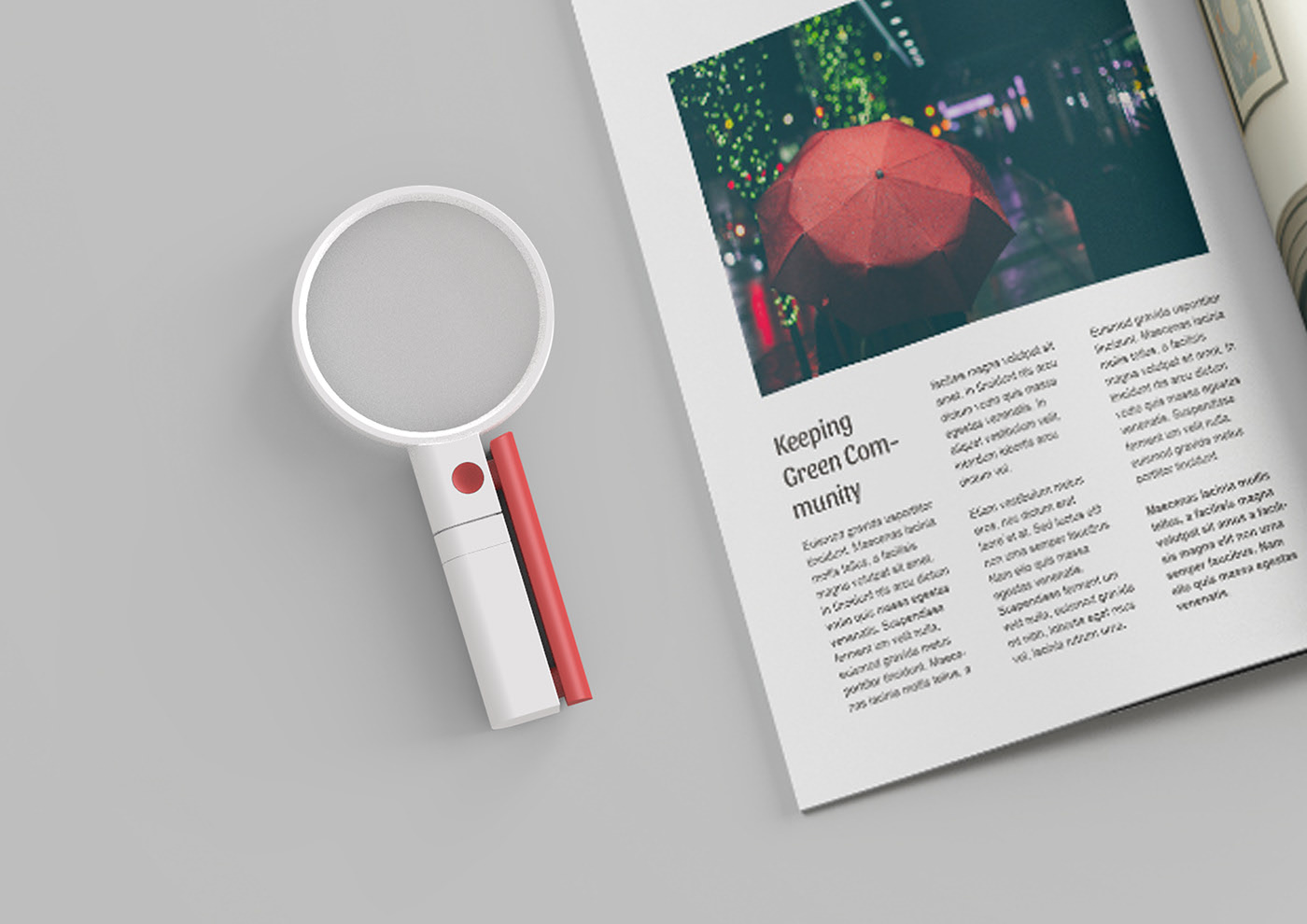 Zoom vision，magnifier，Office Supplies，industrial design，