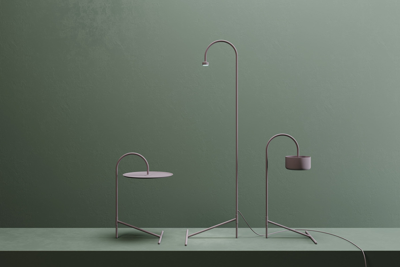 Simplicity，Foldable，Floor lamp，Table，