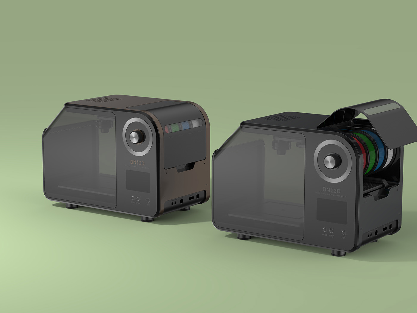 Easy to operate，black，Four colors，3D printer，