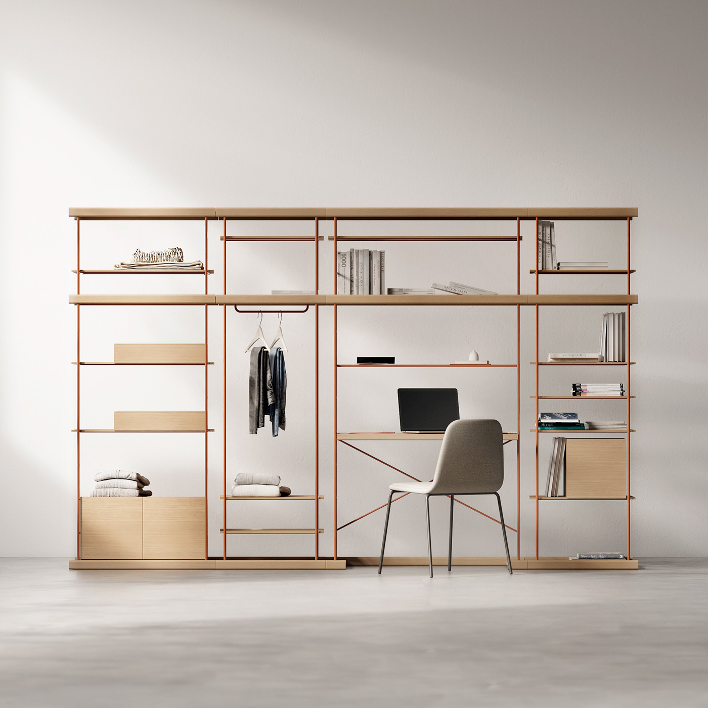 coat hanger，bookshelf，Table，multi-function，