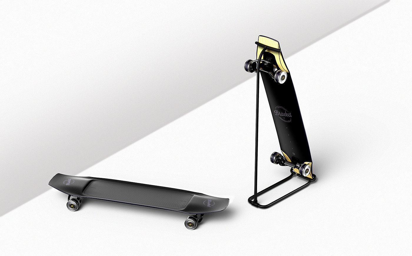 滑板，长板，酷，黑色，安全，