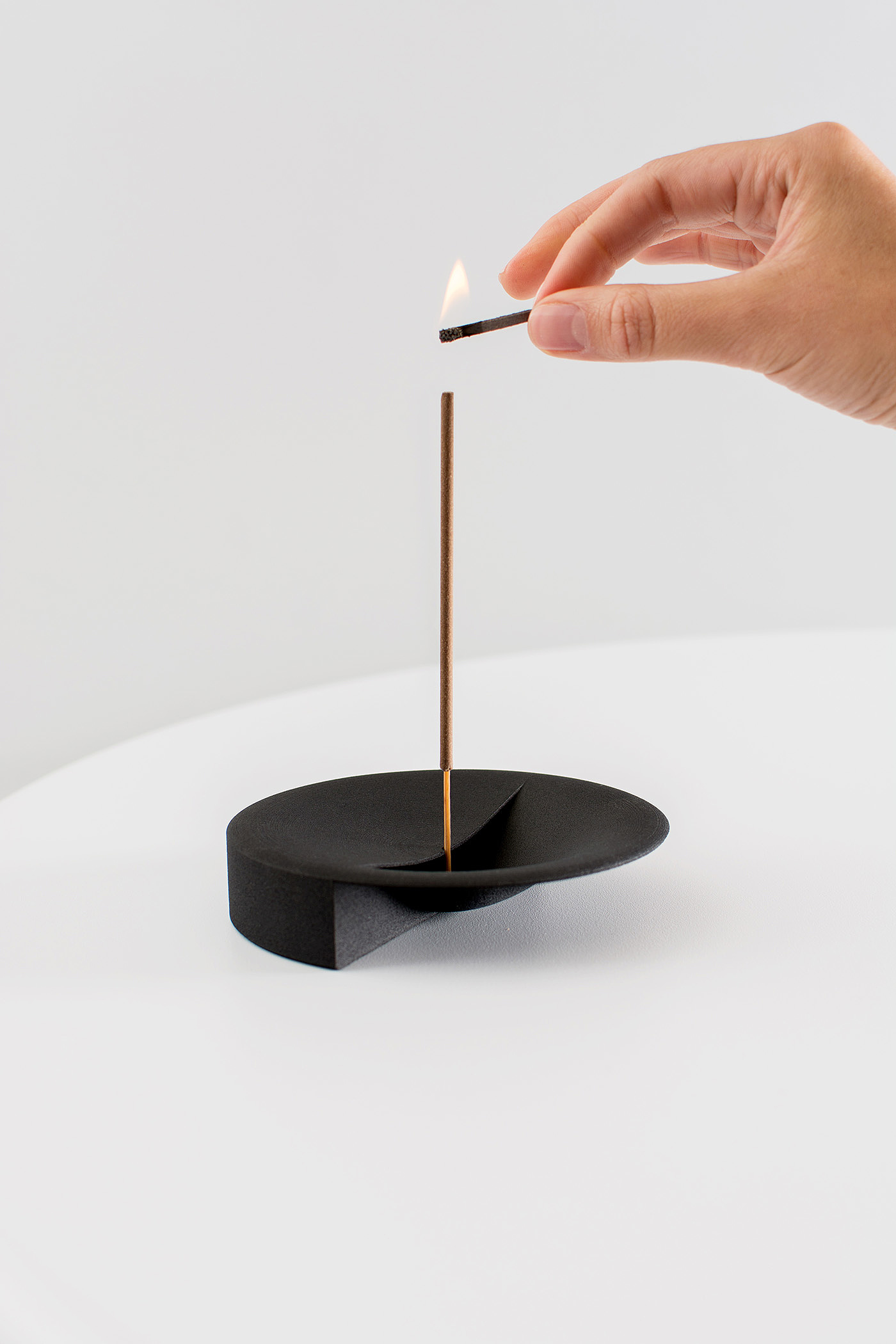 Incense burner，ashtray，3D printing，delicate，black，