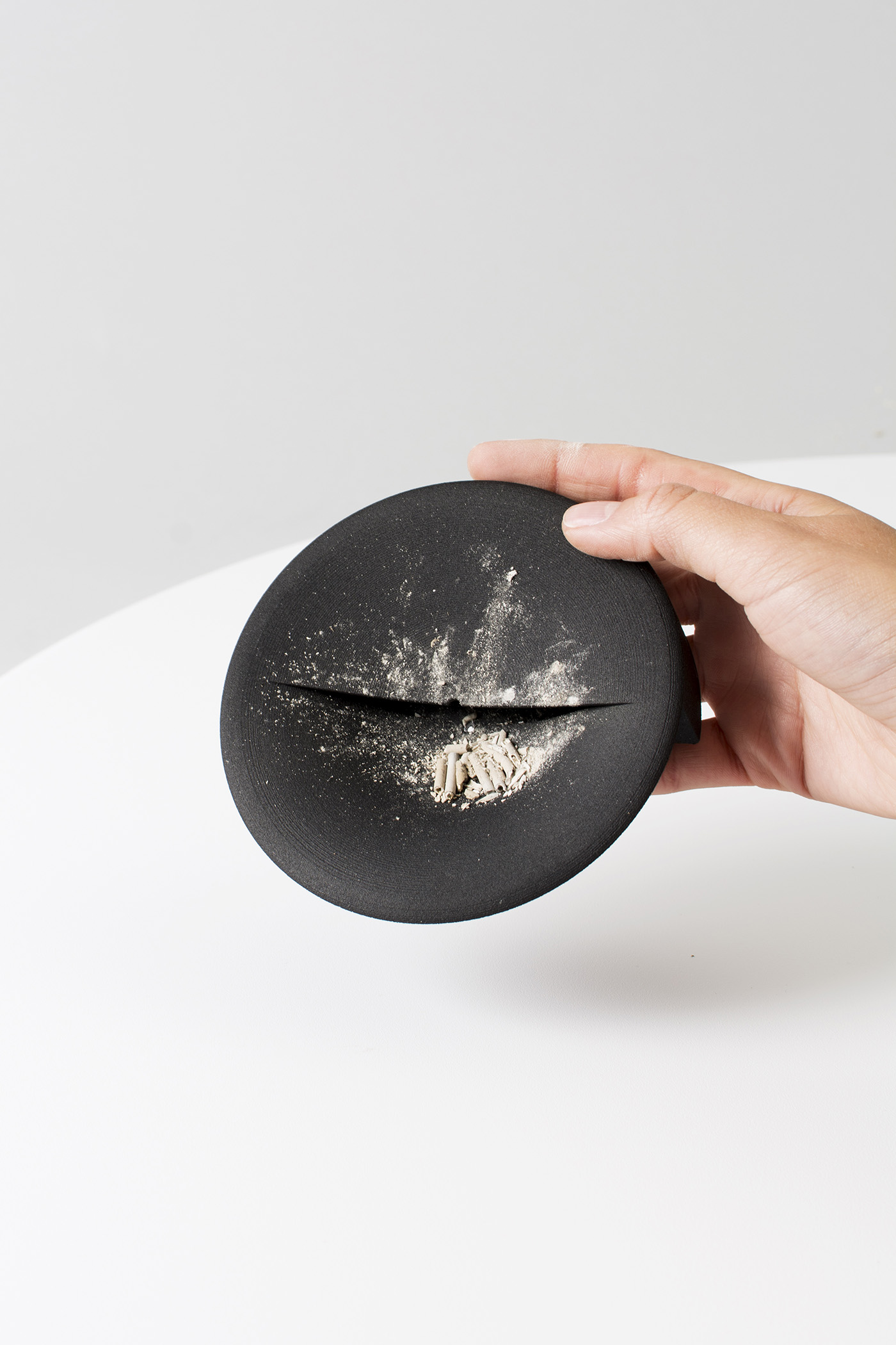 Incense burner，ashtray，3D printing，delicate，black，