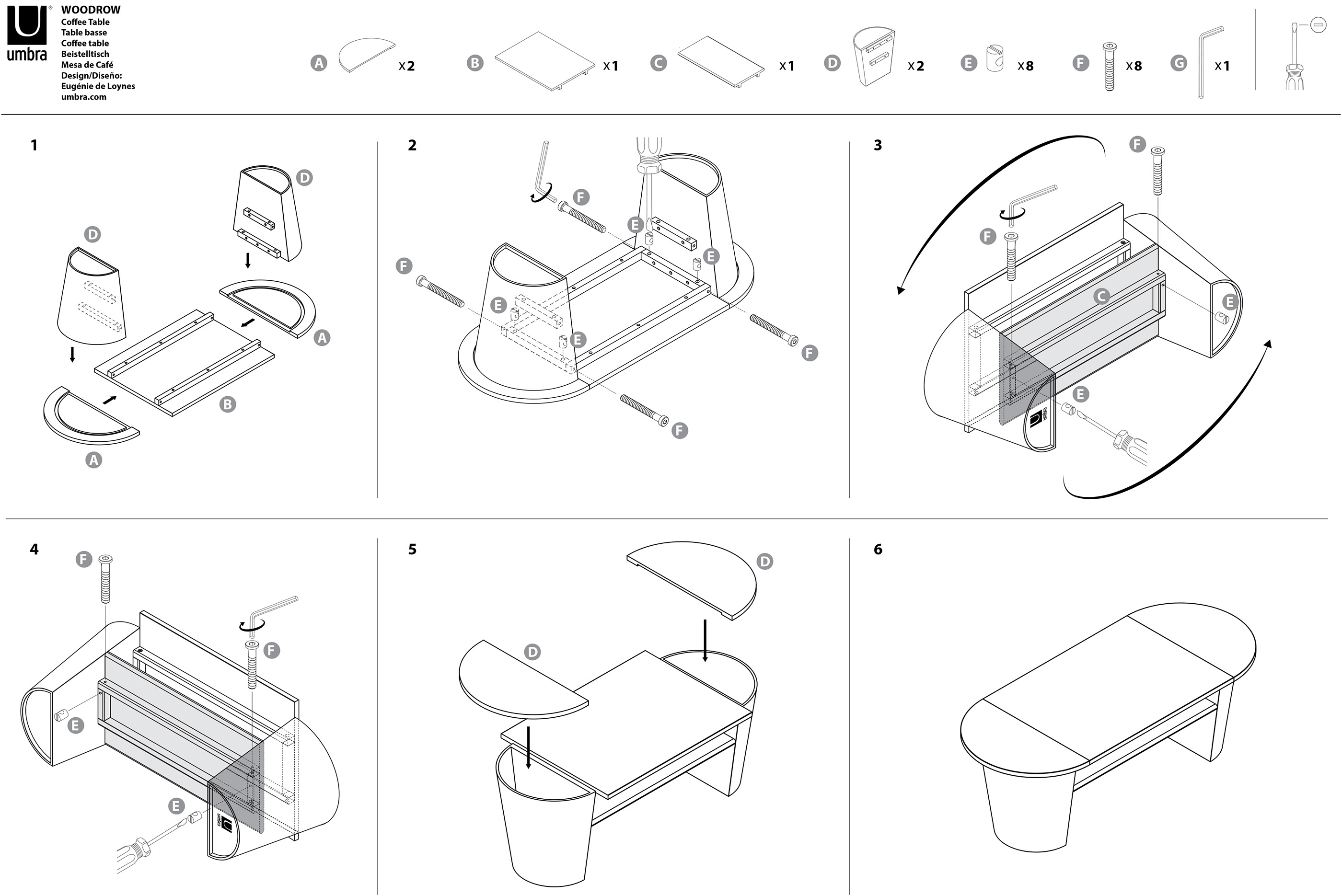 WOODROW coffee table，tea table，woodiness，