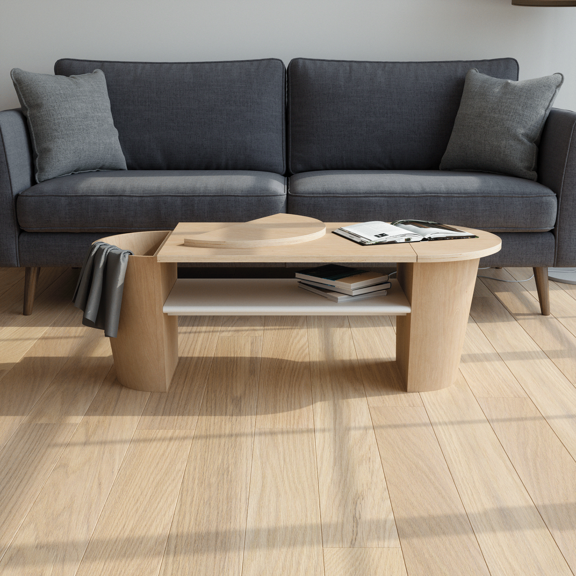 WOODROW coffee table，tea table，woodiness，