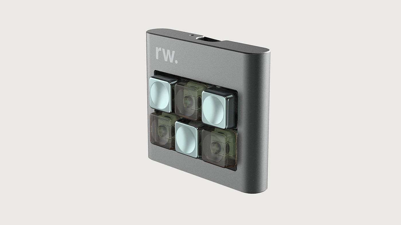 M6-A，keyboard，three-dimensional model，industrial design，