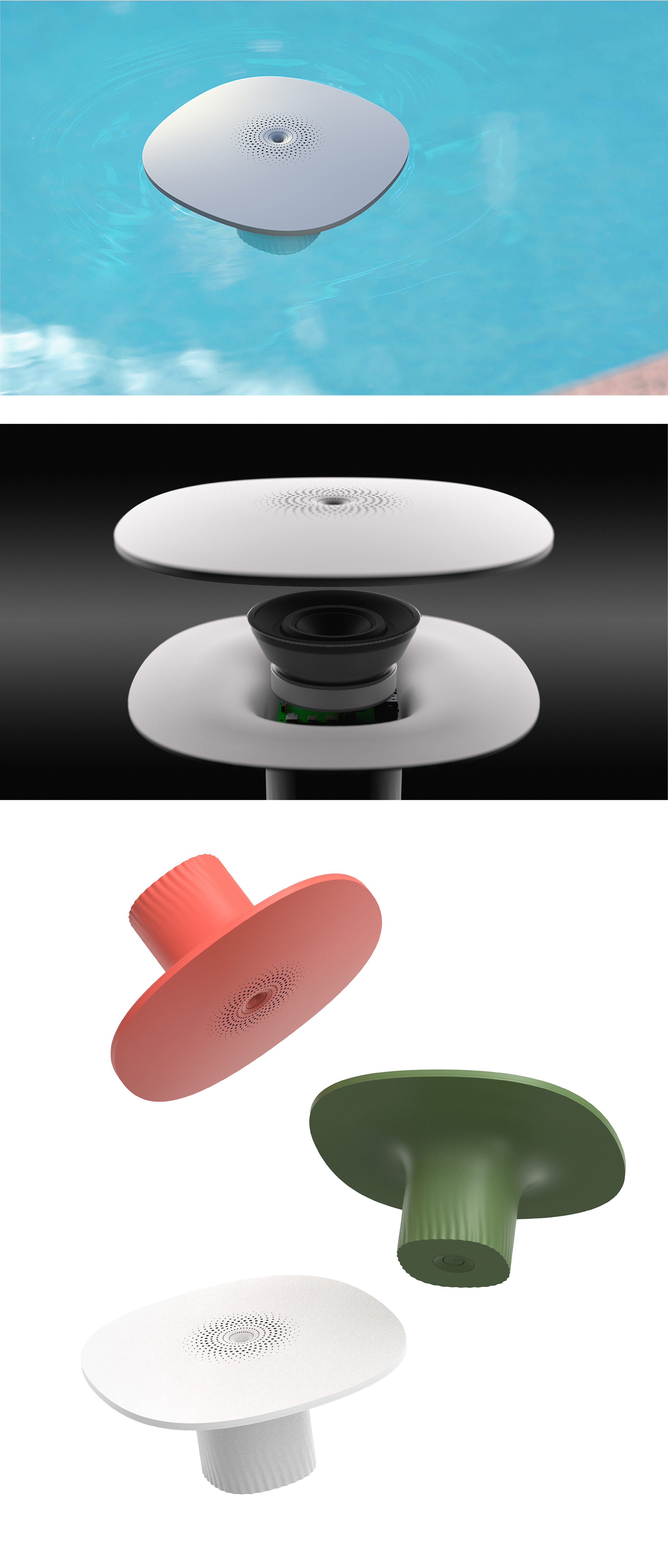 waterproof，loudspeaker box，Lotus，