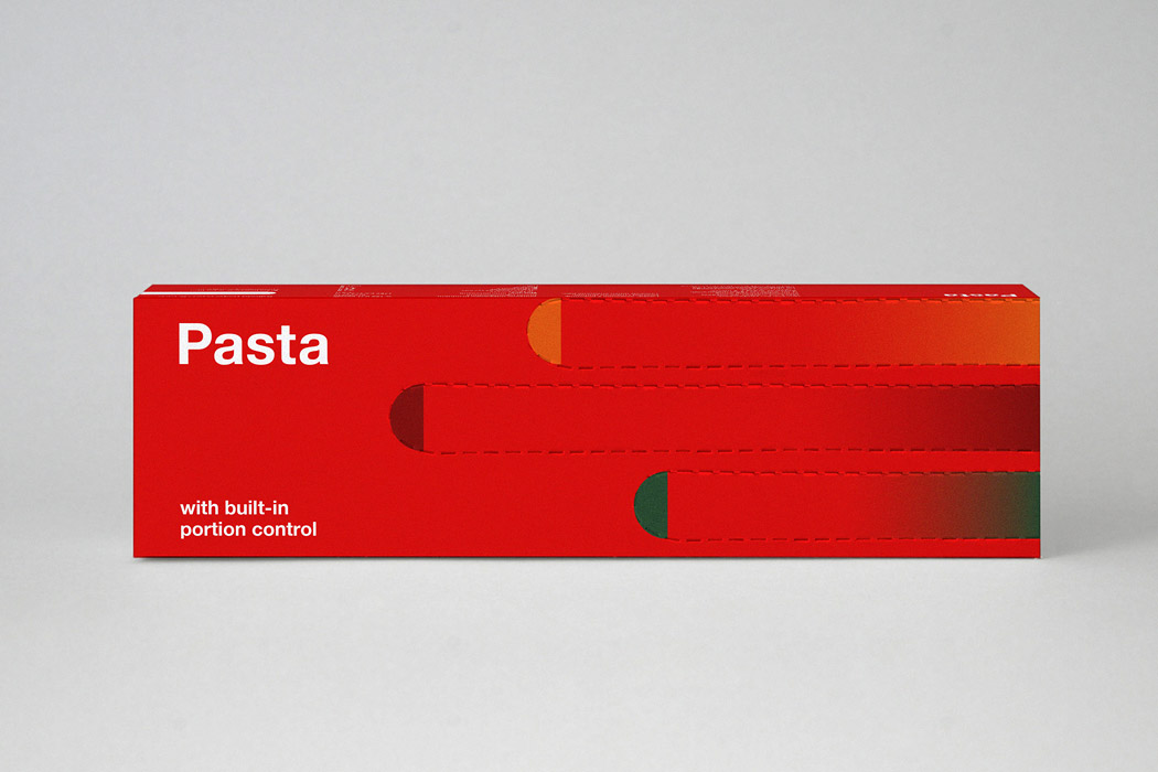 packing design，Alesia Lurtcevich，Spaghetti packaging，product design，