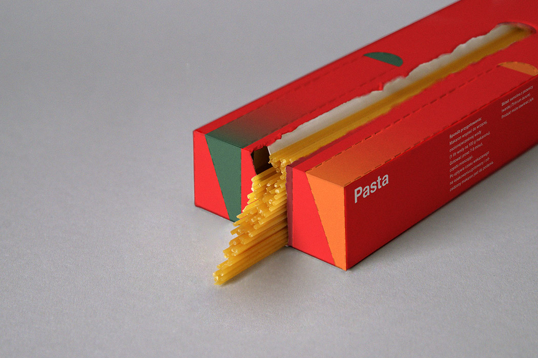 packing design，Alesia Lurtcevich，Spaghetti packaging，product design，