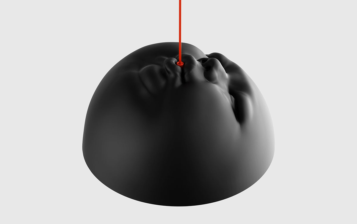 Lamp design，black，Hand drawn，