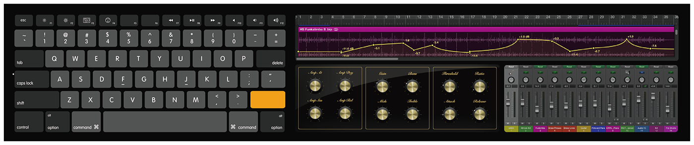 computer，Curved screen，Apple，patent，monitor，