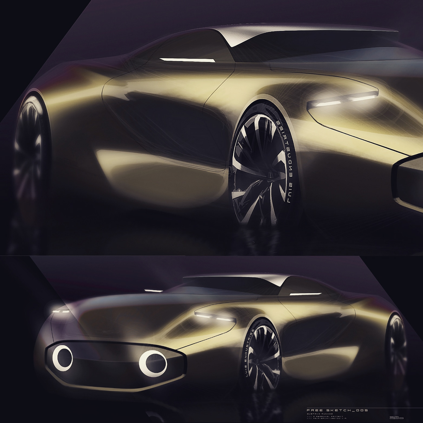 sketch，Hand drawn，automobile，