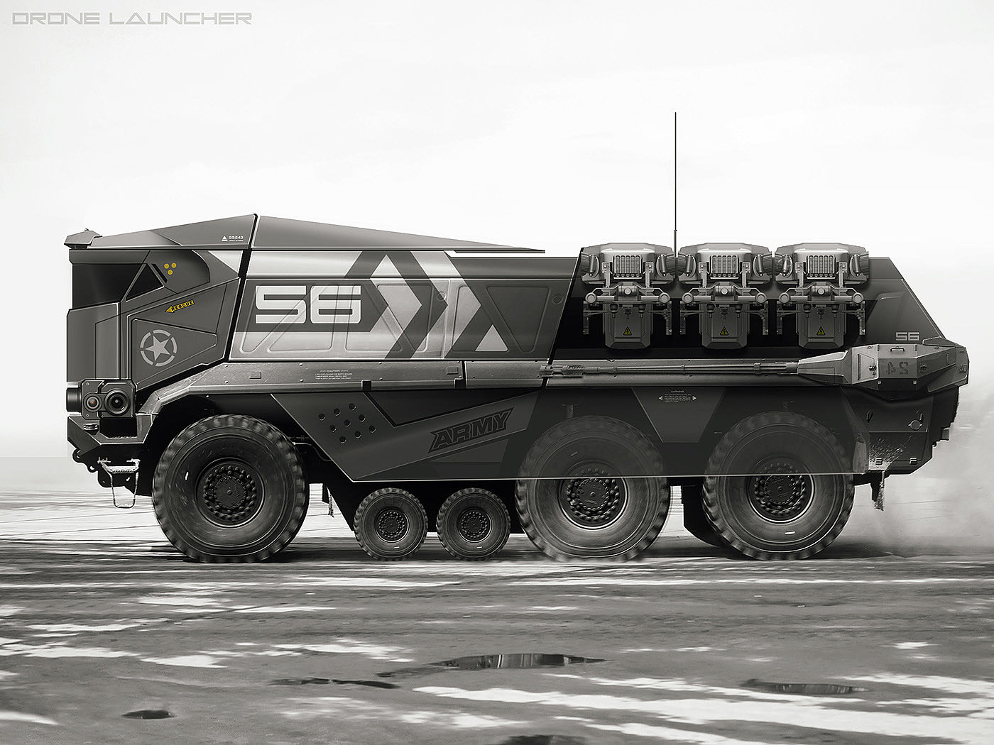 Armored car，ps，2D，military，concept，