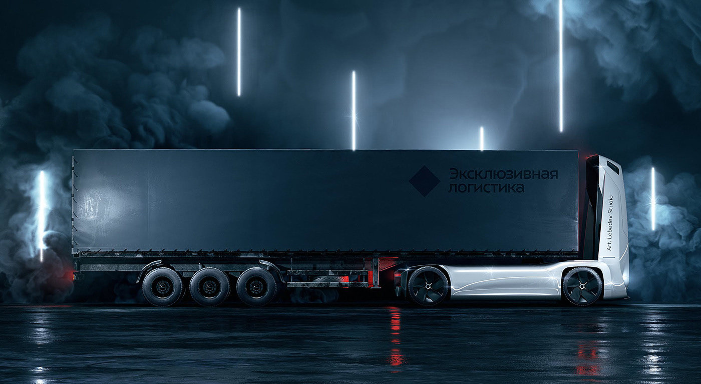 truck，transport，Automatic driving，3d，