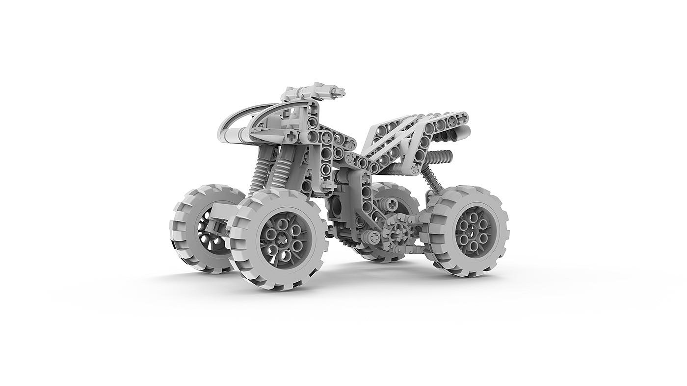 Lego，modeling，Render，3d，