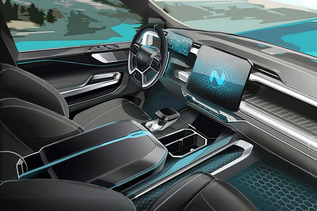 NIKOLA，automobile，Pickup，Design aesthetics，