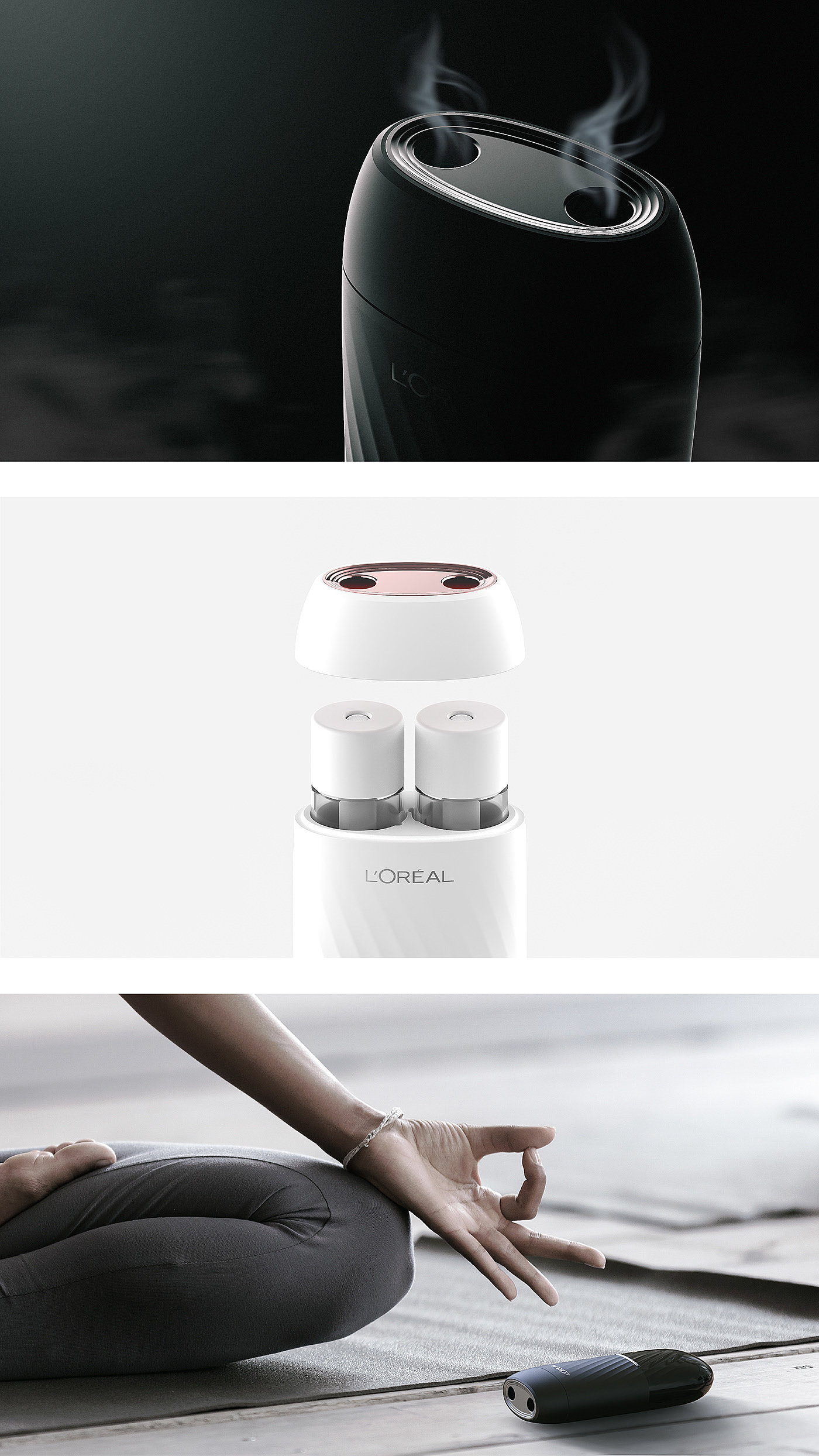 portable，Diffuser，Loreal AIRFLOWER，Modeling design，