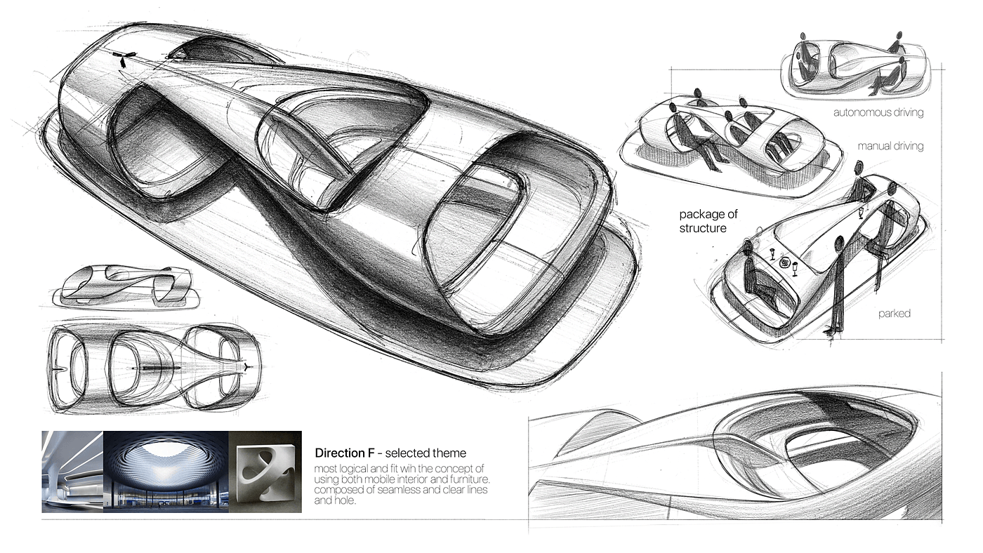 mercedes，汽车设计，内饰，