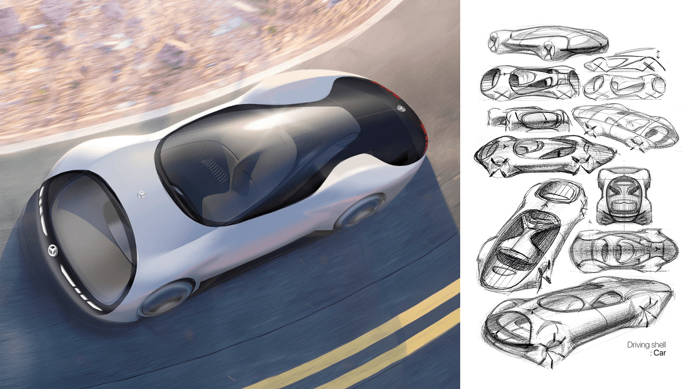 mercedes，Automobile design，Interior，