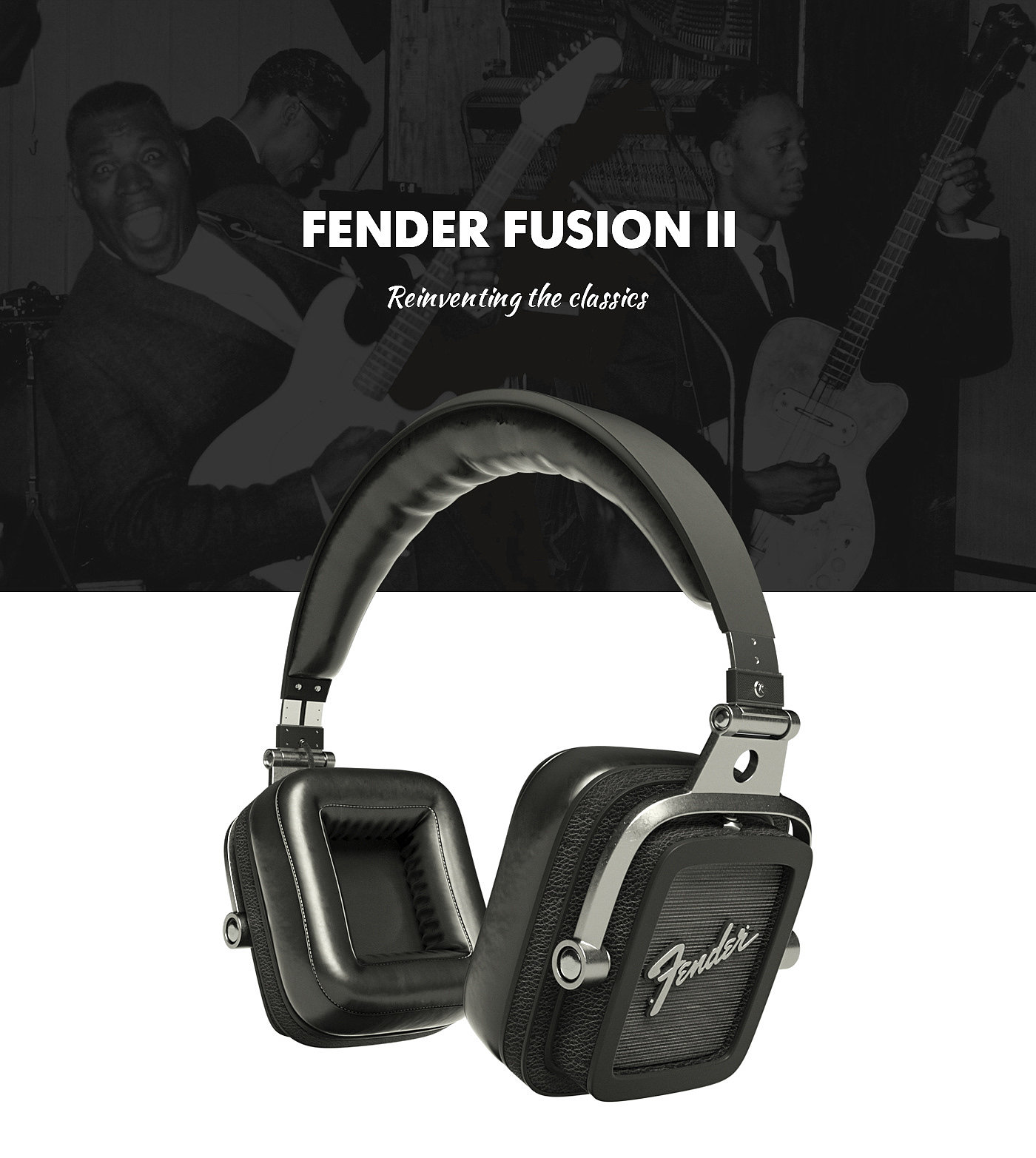 Fender Fusion II，耳机，黑色，