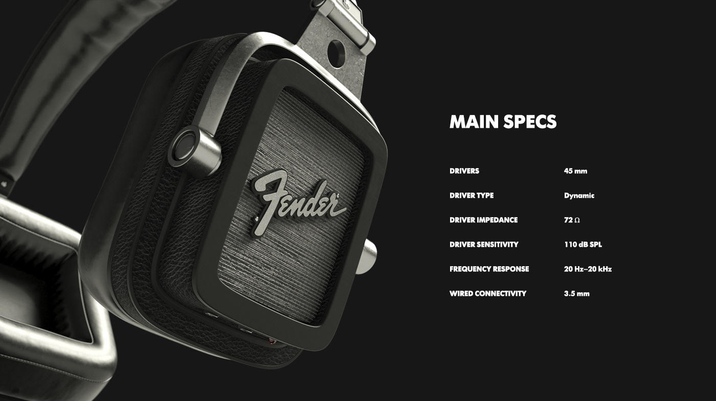 Fender Fusion II，headset，black，