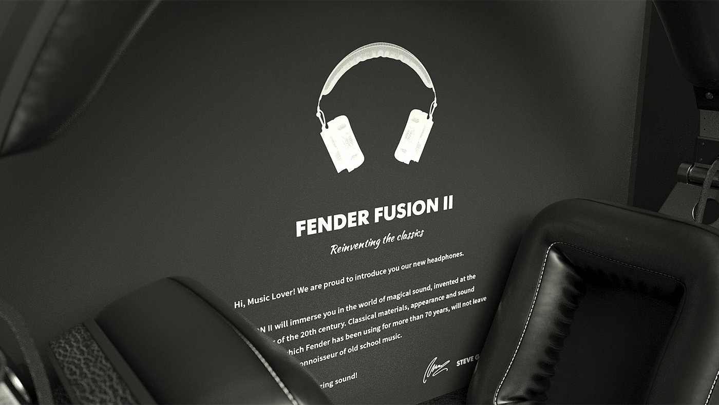 Fender Fusion II，耳机，黑色，