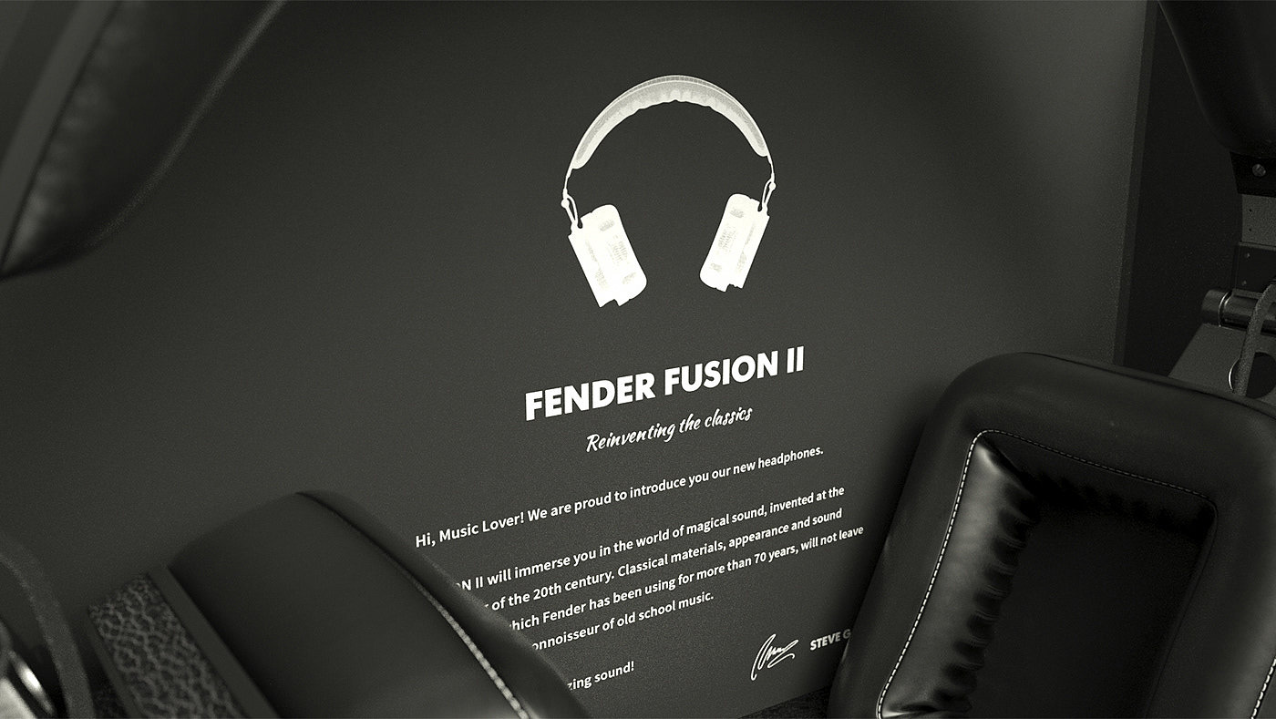 Fender Fusion II，headset，black，