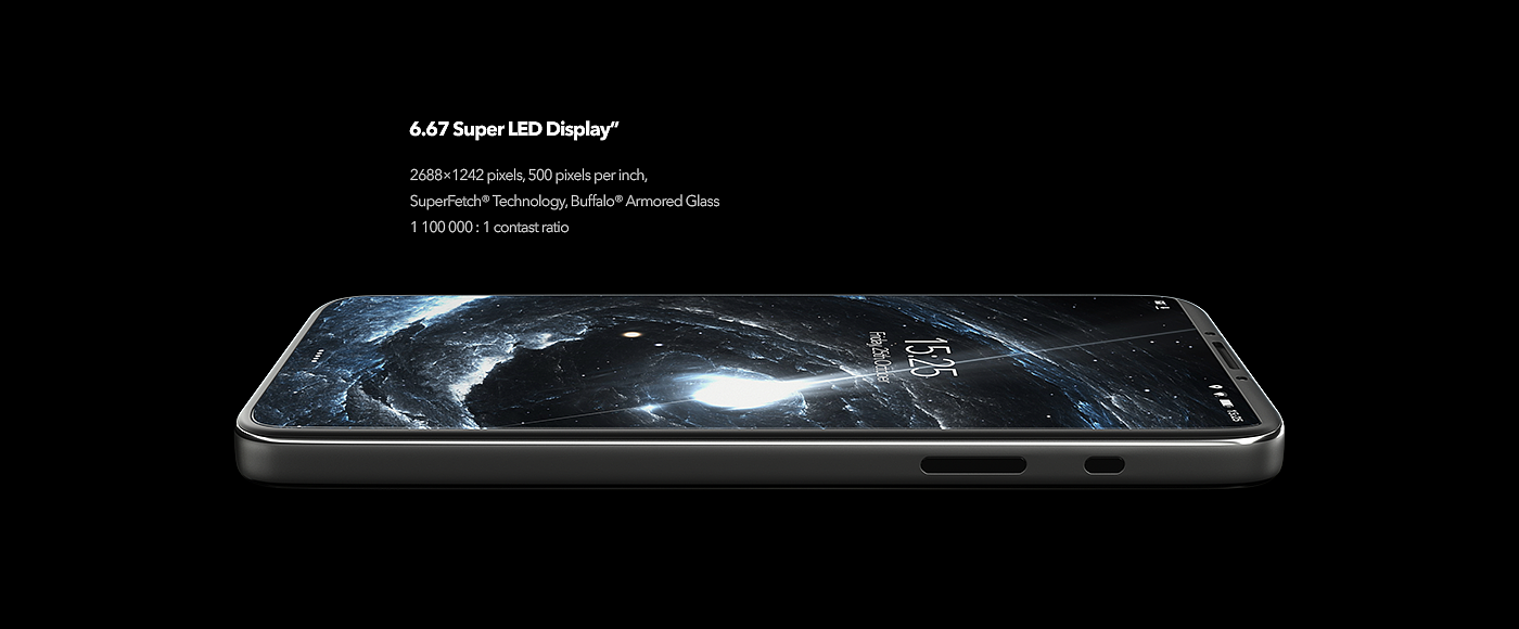 unit，Mobile phone design，black，