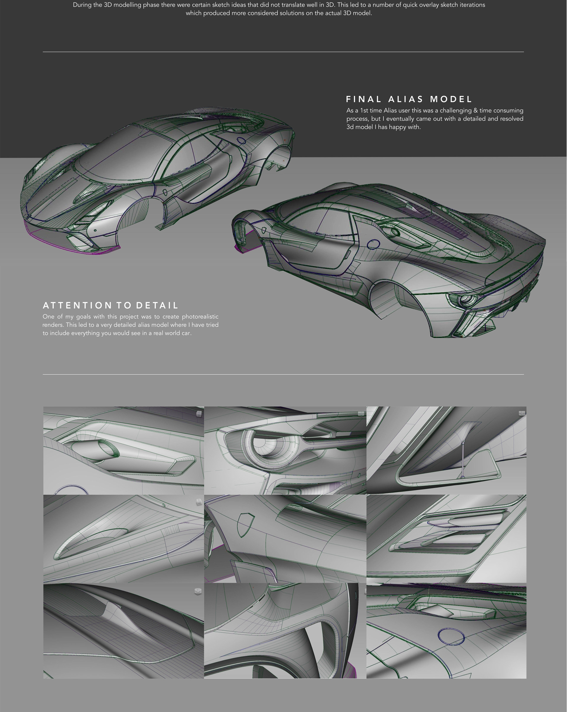 Stallone，Ferrari，Concept Car，design sketch，