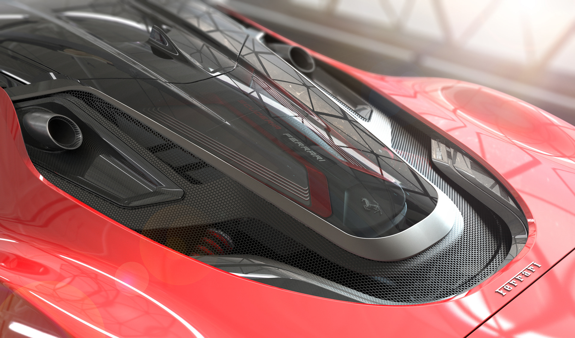 Stallone，Ferrari，Concept Car，design sketch，