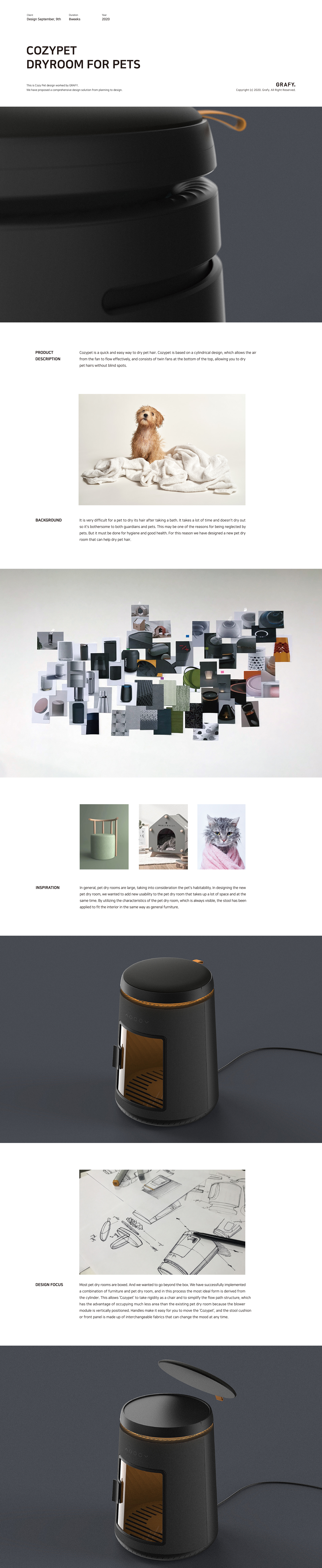 Cozype，Pet drying box，Pet Supplies & Pet，product design，