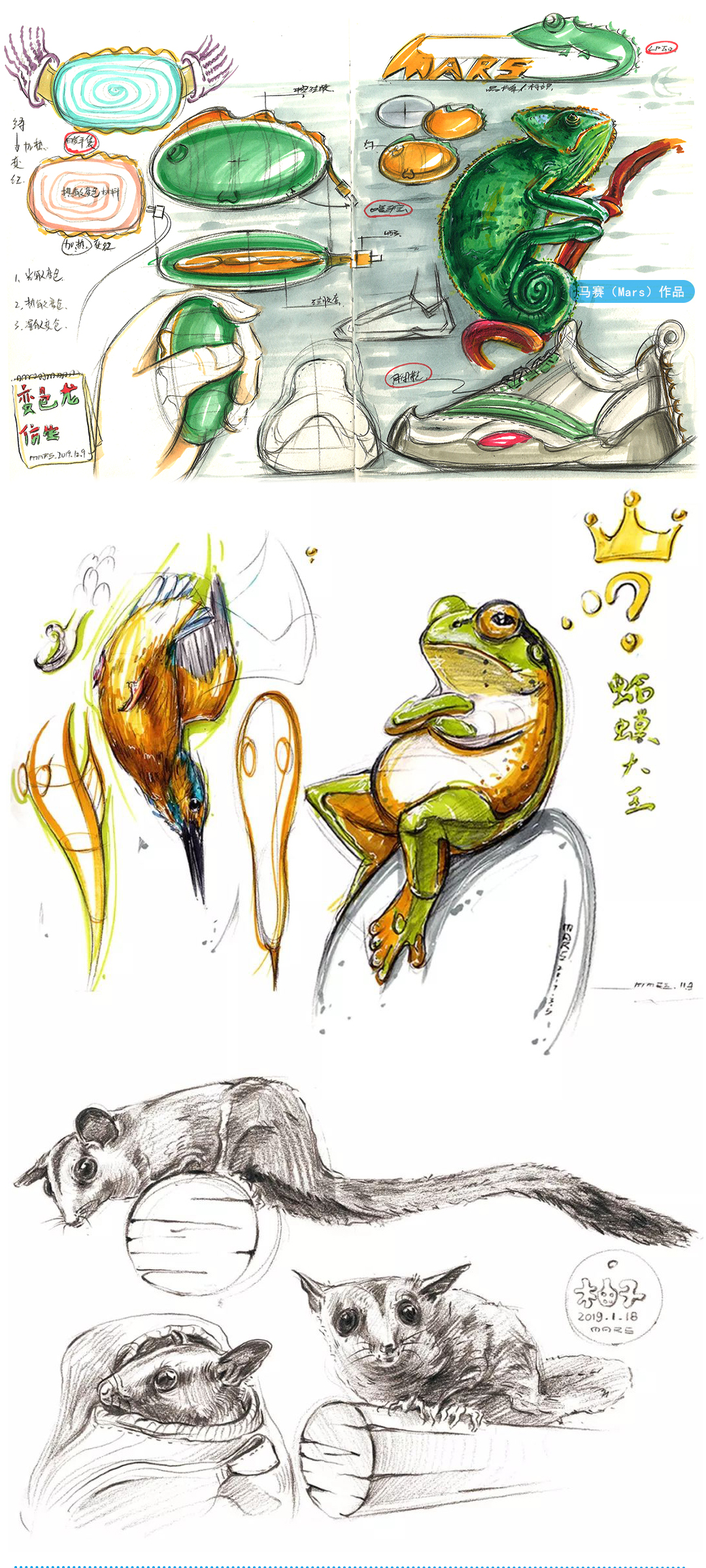 Hand drawn tutorial，Hand drawn industrial design，Hand drawn product design，Design method，Hand drawn typesetting for postgraduate entrance examination，