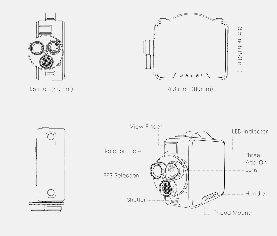 Handheld camera，Retro，gif，Filter，