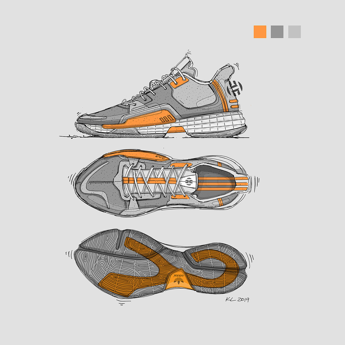 product design，shoes，motion，Hand drawn，