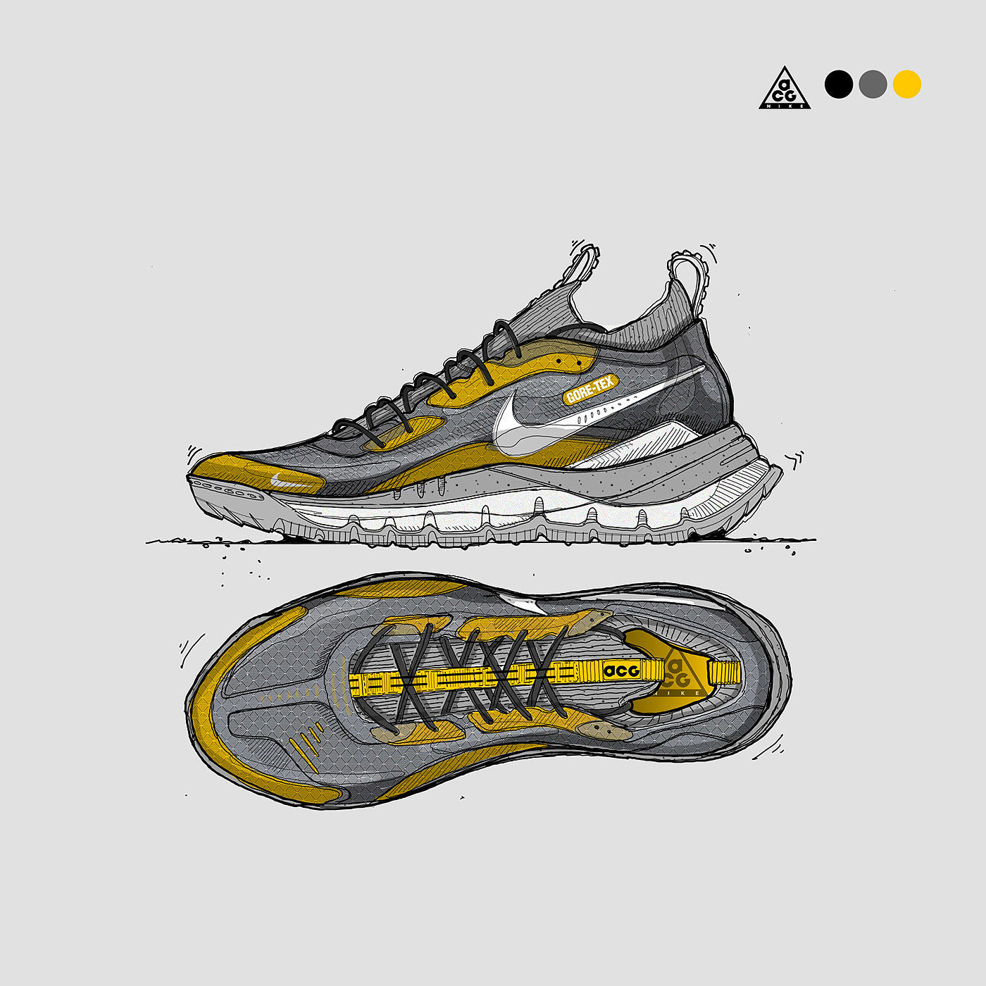 product design，shoes，motion，Hand drawn，