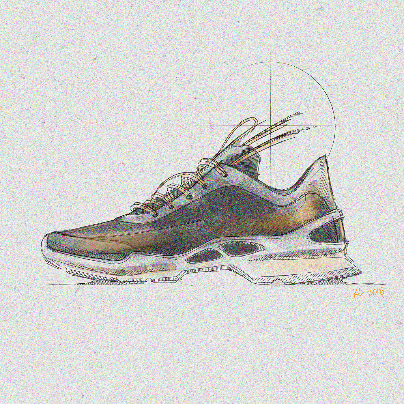 product design，shoes，motion，Hand drawn，