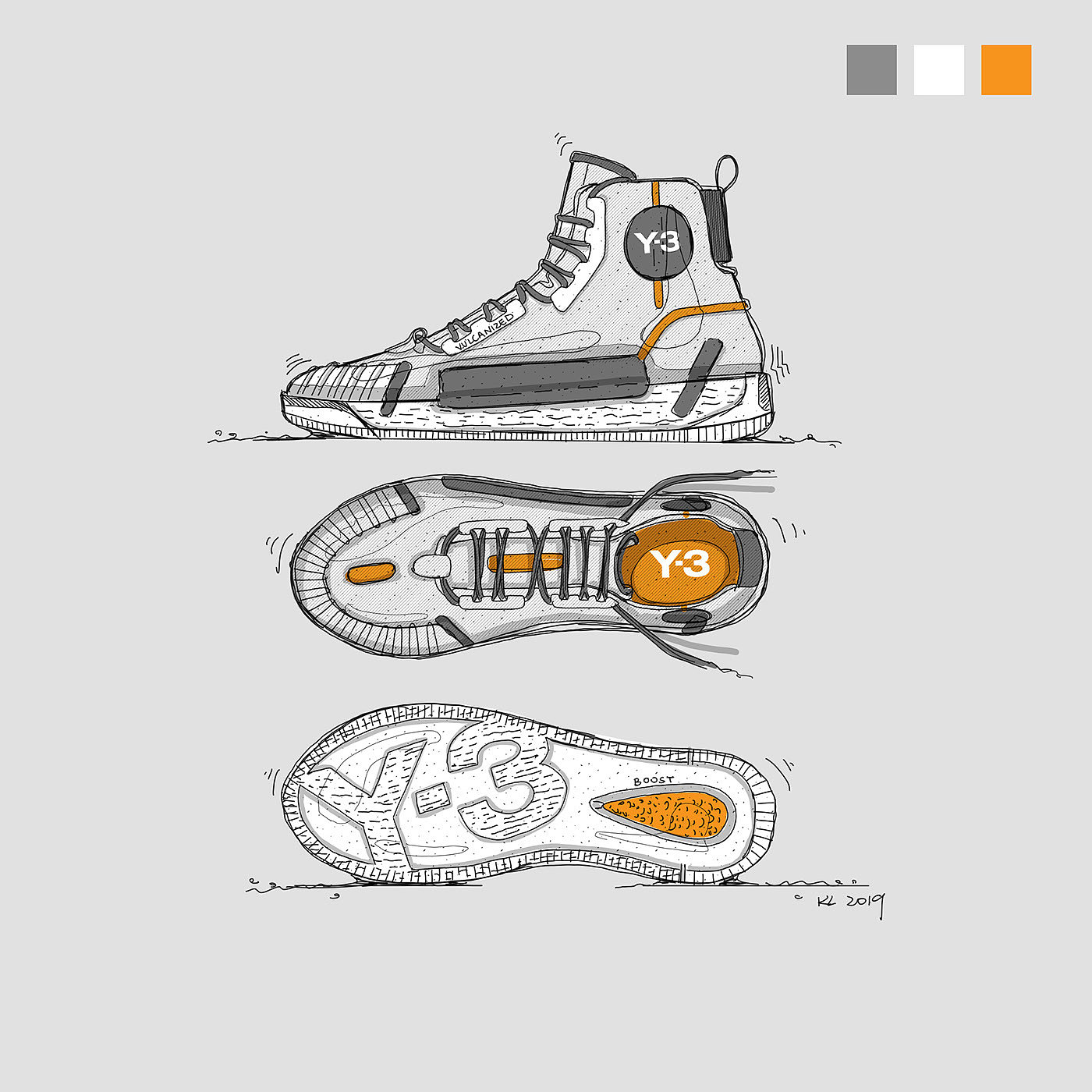 product design，shoes，motion，Hand drawn，